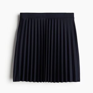 Pleated jersey skirt